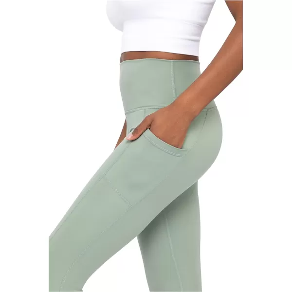 Yogalicious Lux High Waist Elastic Free Ankle LeggingLily Pad WPocket