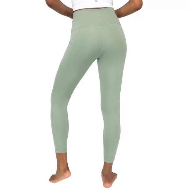 Yogalicious Lux High Waist Elastic Free Ankle LeggingLily Pad WPocket