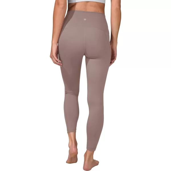 Yogalicious Lux High Waist Elastic Free Ankle LeggingMocha WPocket