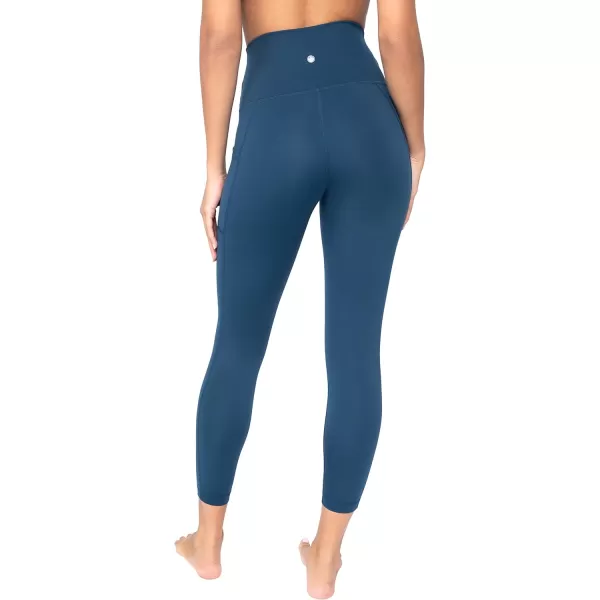 Yogalicious Lux High Waist Elastic Free Ankle LeggingOcean Silk WPocket