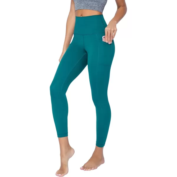 Yogalicious Lux High Waist Elastic Free Ankle LeggingPacific WPocket