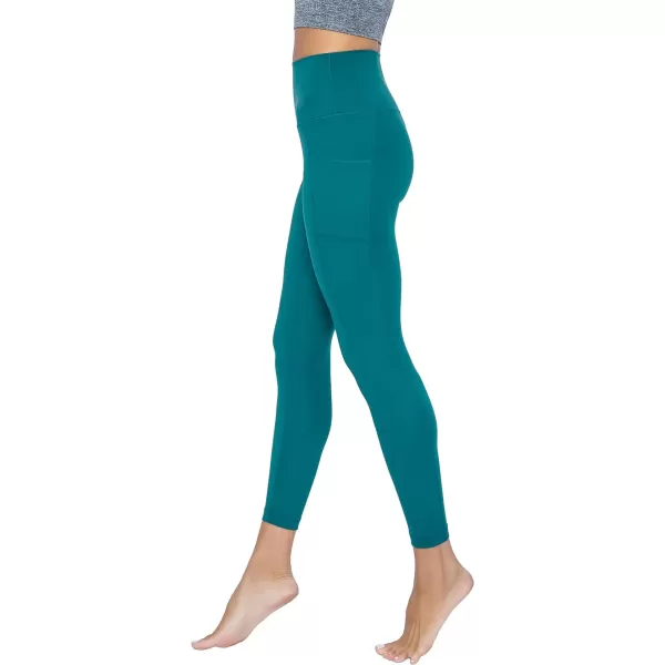 Yogalicious Lux High Waist Elastic Free Ankle LeggingPacific WPocket