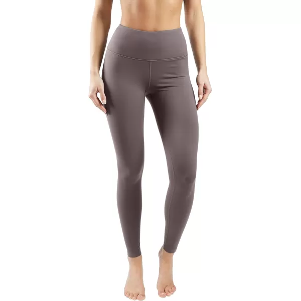 Yogalicious Squat Proof Fleece Lined High Waist Leggings for WomenMocha