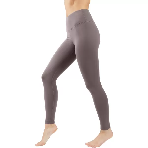 Yogalicious Squat Proof Fleece Lined High Waist Leggings for WomenMocha