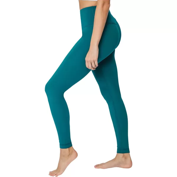 Yogalicious Squat Proof Fleece Lined High Waist Leggings for WomenPacific