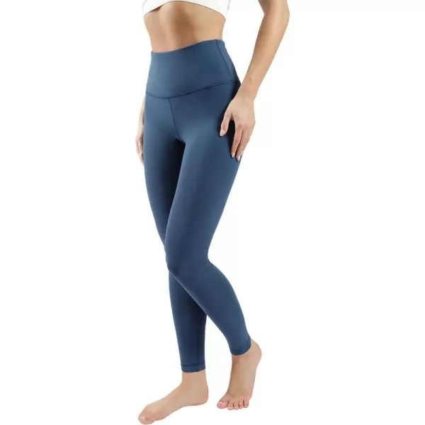 Yogalicious High Waist Squat Proof Lux Ankle Leggings for WomenOcean Indigo