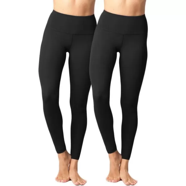 Yogalicious High Waisted Leggings for Women  Buttery Soft Second Skin Yoga PantsBlack 2 Pk Nude Tech 28