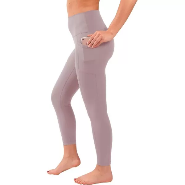 Yogalicious Lux High Waist Elastic Free Ankle LeggingElderberry WPocket