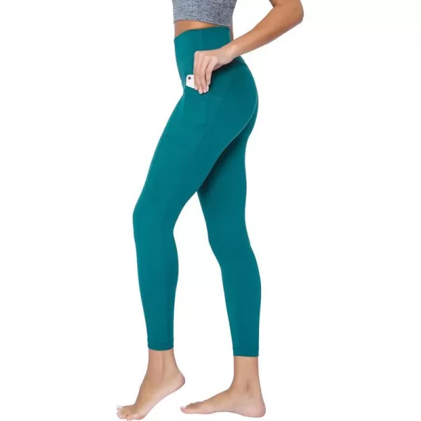 Yogalicious Lux High Waist Elastic Free Ankle LeggingPacific WPocket