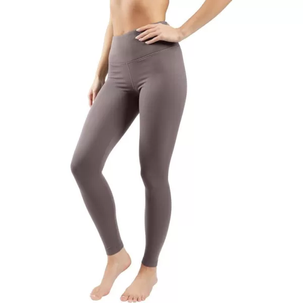 Yogalicious Squat Proof Fleece Lined High Waist Leggings for WomenMocha