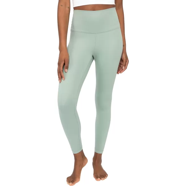 Yogalicious Lux High Waist Elastic Free Ankle LeggingGreen Milieu