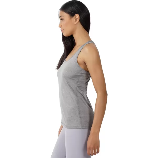 Yogalicious 2 Pack Ultra Soft Lightweight Racerback Tank TopHtr GreyBlack