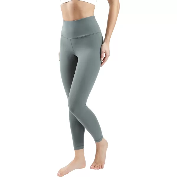 Yogalicious High Rise Squat Proof Criss Cross Yoga Pants for Women Tummy Control Non See Through Ankle Yoga LeggingsSage