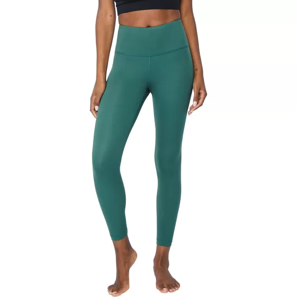 Yogalicious High Rise Squat Proof Criss Cross Yoga Pants for Women Tummy Control Non See Through Ankle Yoga LeggingsTrekking Green