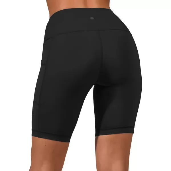 Yogalicious High Waist Squat Proof Side Pocket Biker Shorts  35 5 7 9Black 9