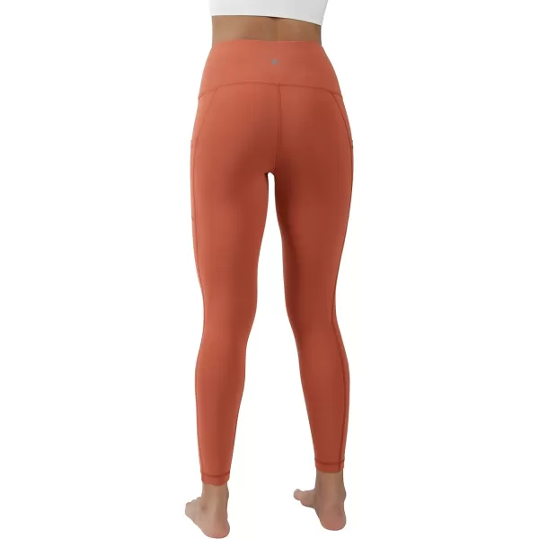 Yogalicious High Waist Ultra Soft 78 Ankle Length Leggings with Pockets for WomenBaked Clay Nude Tech