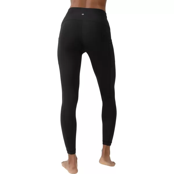 Yogalicious High Waist Ultra Soft 78 Ankle Length Leggings with Pockets for WomenBlack Nude Tech