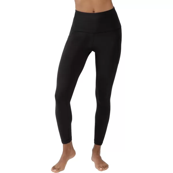 Yogalicious High Waist Ultra Soft 78 Ankle Length Leggings with Pockets for WomenBlack Nude Tech