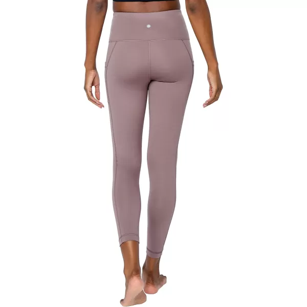 Yogalicious High Waist Ultra Soft 78 Ankle Length Leggings with Pockets for WomenMocha Lux