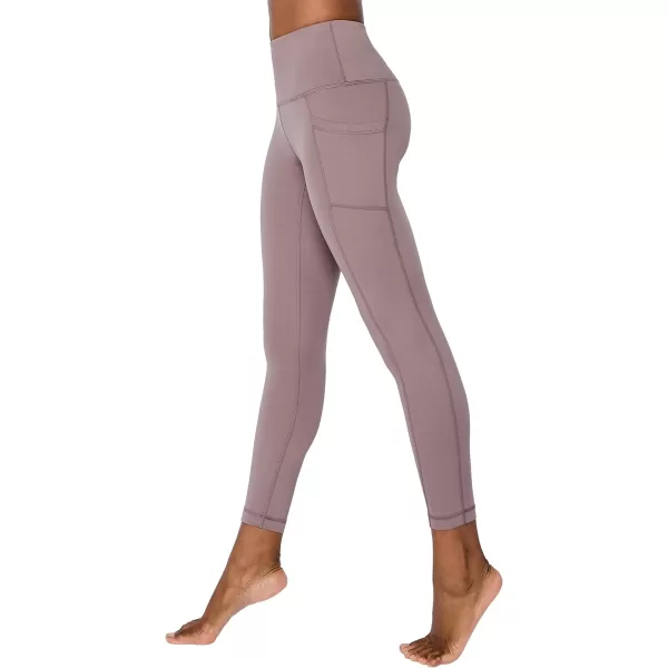 Yogalicious High Waist Ultra Soft 78 Ankle Length Leggings with Pockets for WomenMocha Lux