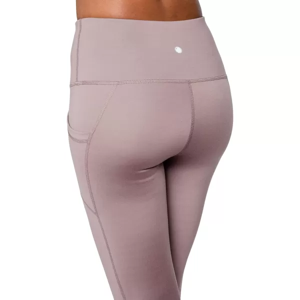 Yogalicious High Waist Ultra Soft 78 Ankle Length Leggings with Pockets for WomenMocha Lux