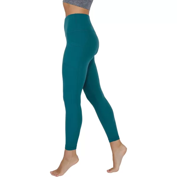 Yogalicious High Waist Ultra Soft 78 Ankle Length Leggings with Pockets for WomenPacific Nude Tech