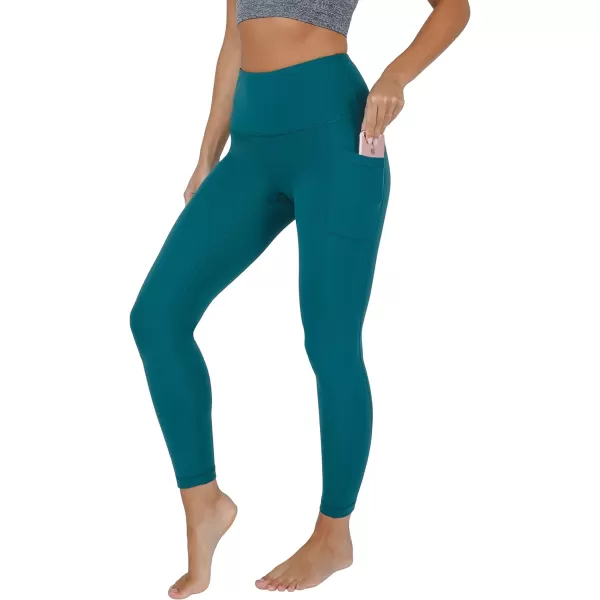 Yogalicious High Waist Ultra Soft 78 Ankle Length Leggings with Pockets for WomenPacific Nude Tech