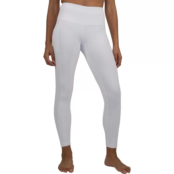 Yogalicious High Waist Ultra Soft 78 Ankle Length Leggings with Pockets for WomenWhite Nude Tech