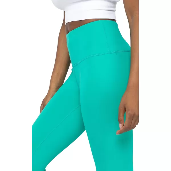 Yogalicious High Waist Ultra Soft Lightweight Capris  High Rise Yoga PantsDynasty Green Lux