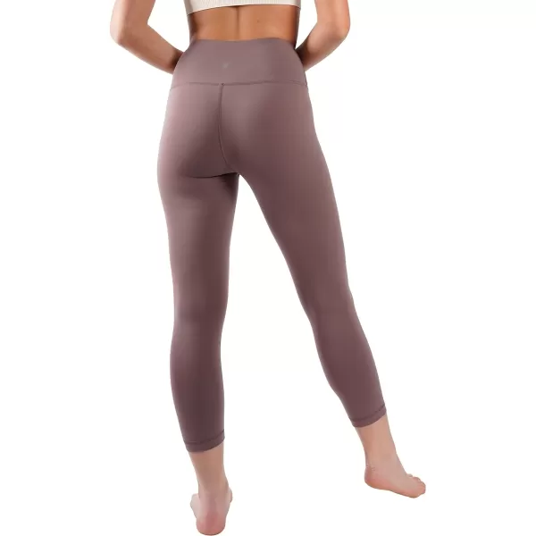 Yogalicious High Waist Ultra Soft Lightweight Capris  High Rise Yoga PantsFrench Toast Lux