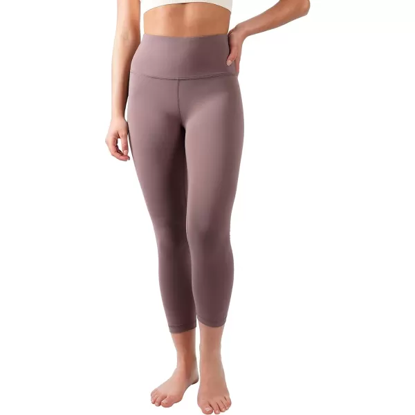 Yogalicious High Waist Ultra Soft Lightweight Capris  High Rise Yoga PantsFrench Toast Lux