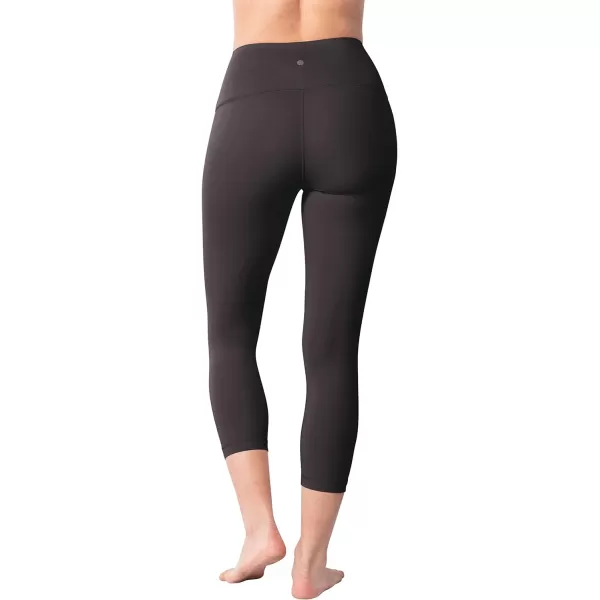 Yogalicious High Waist Ultra Soft Lightweight Capris  High Rise Yoga PantsMilitary Green Lux