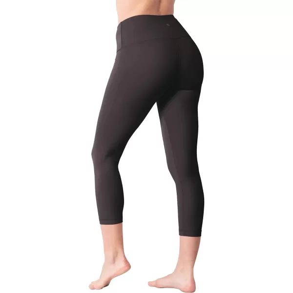 Yogalicious High Waist Ultra Soft Lightweight Capris  High Rise Yoga PantsMilitary Green Lux