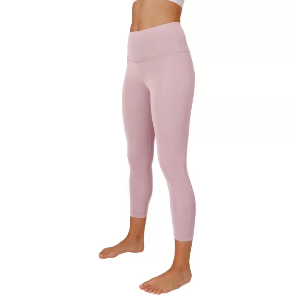 Yogalicious High Waist Ultra Soft Lightweight Capris  High Rise Yoga PantsRose Bud Nude Tech