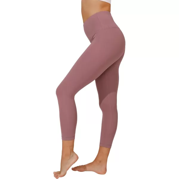 Yogalicious High Waist Ultra Soft Lightweight Capris  High Rise Yoga PantsToadstool Nude Tech