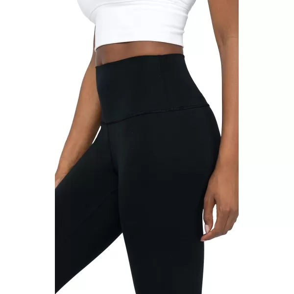 Yogalicious Lux High Waist Elastic Free Ankle LeggingBlack