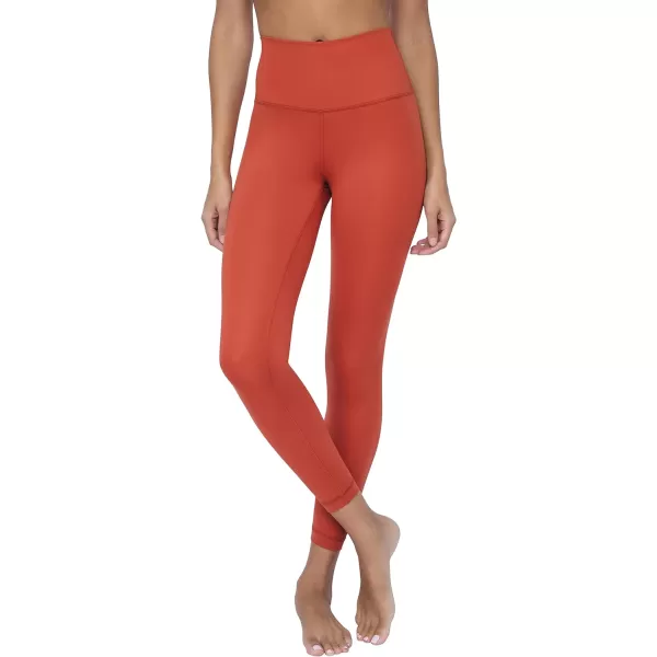 Yogalicious Lux High Waist Elastic Free Ankle LeggingCinnabar