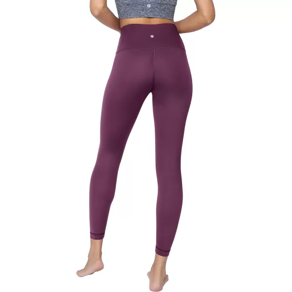 Yogalicious Lux High Waist Elastic Free Ankle LeggingMauve Wine