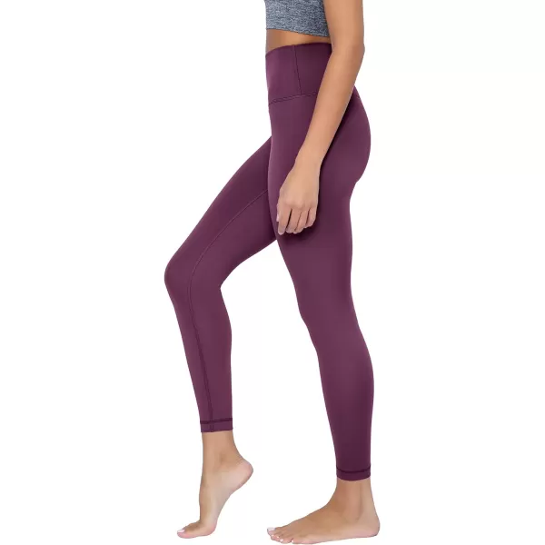 Yogalicious Lux High Waist Elastic Free Ankle LeggingMauve Wine