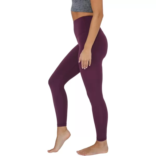 Yogalicious Super High Waist Soft Nude Tech Womens LeggingsMauve Wine 25