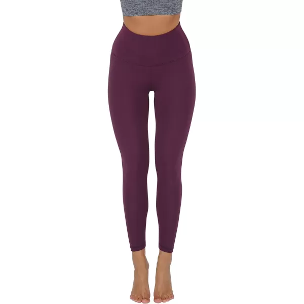 Yogalicious Super High Waist Soft Nude Tech Womens LeggingsMauve Wine 25