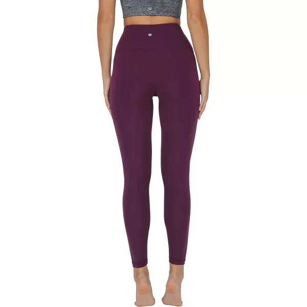 Yogalicious Super High Waist Soft Nude Tech Womens LeggingsMauve Wine 25