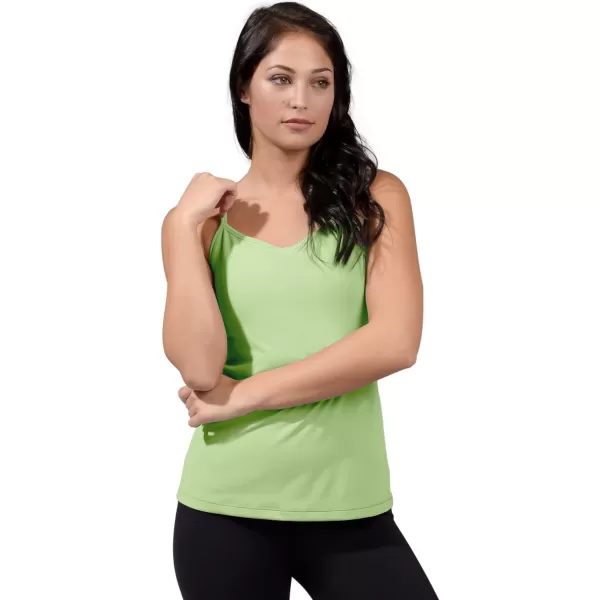 Yogalicious Ultra Soft Lightweight Camisole Tank Top with Builtin Support BraLily Pad