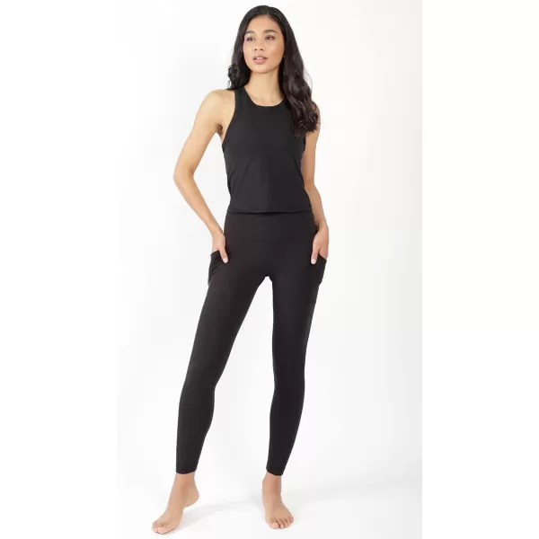 Yogalicious Ultra Soft Lightweight Racerback Tank TopBlack 19