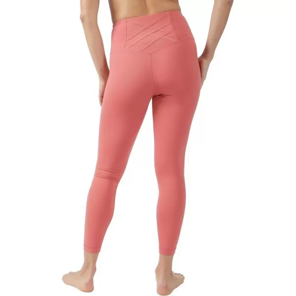 Yogalicious High Rise Squat Proof Criss Cross Yoga Pants for Women Tummy Control Non See Through Ankle Yoga LeggingsDusty Cedar