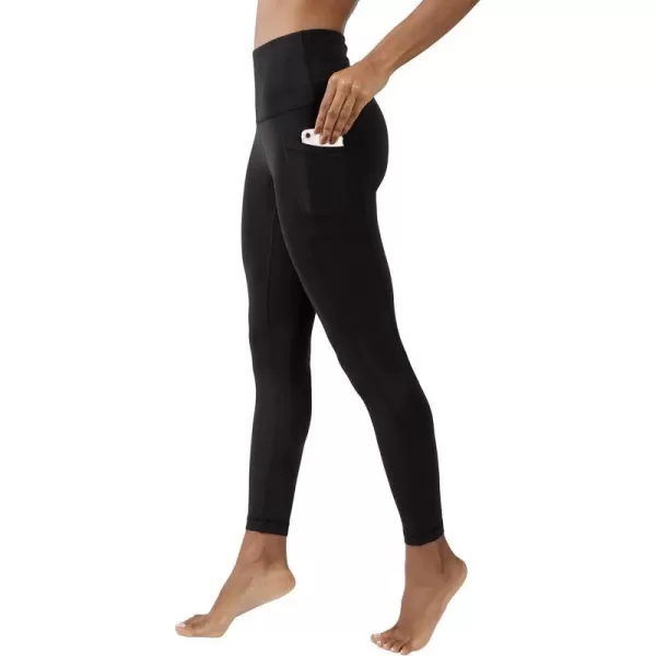 Yogalicious High Waist Ultra Soft 78 Ankle Length Leggings with Pockets for WomenBlack Nude Tech