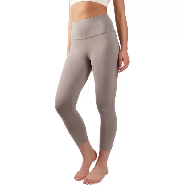 Yogalicious High Waist Ultra Soft Lightweight Capris  High Rise Yoga PantsSatellite Lux