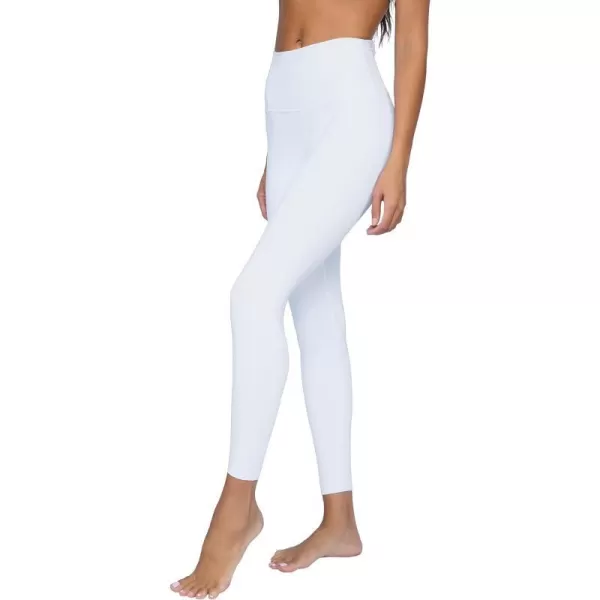 Yogalicious Lux High Waist Elastic Free Ankle LeggingWhite