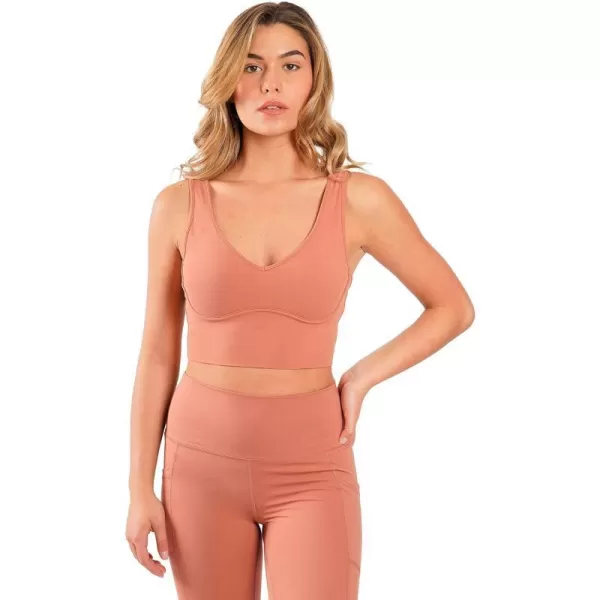 Yogalicious Nude Tech Contouring Cropped Bra TopCedarwood