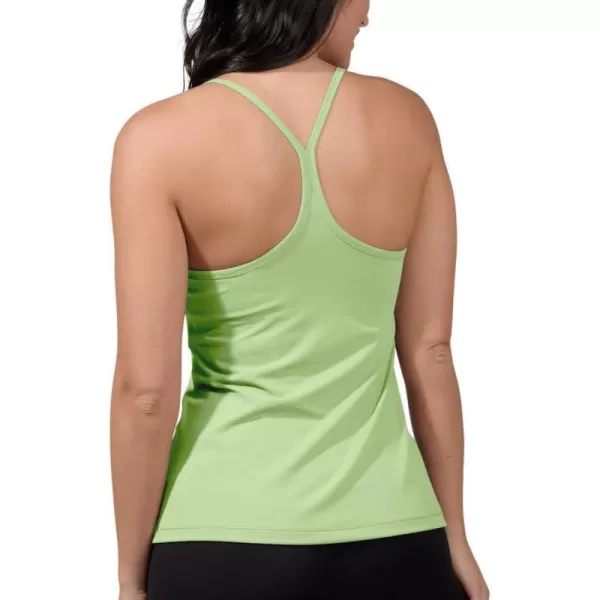 Yogalicious Ultra Soft Lightweight Camisole Tank Top with Builtin Support BraLily Pad